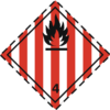 Class 4 Dangerous Goods Label