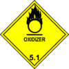 Class 5.1 Dangerous Goods Label
