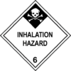 Class 6 Dangerous Goods Label